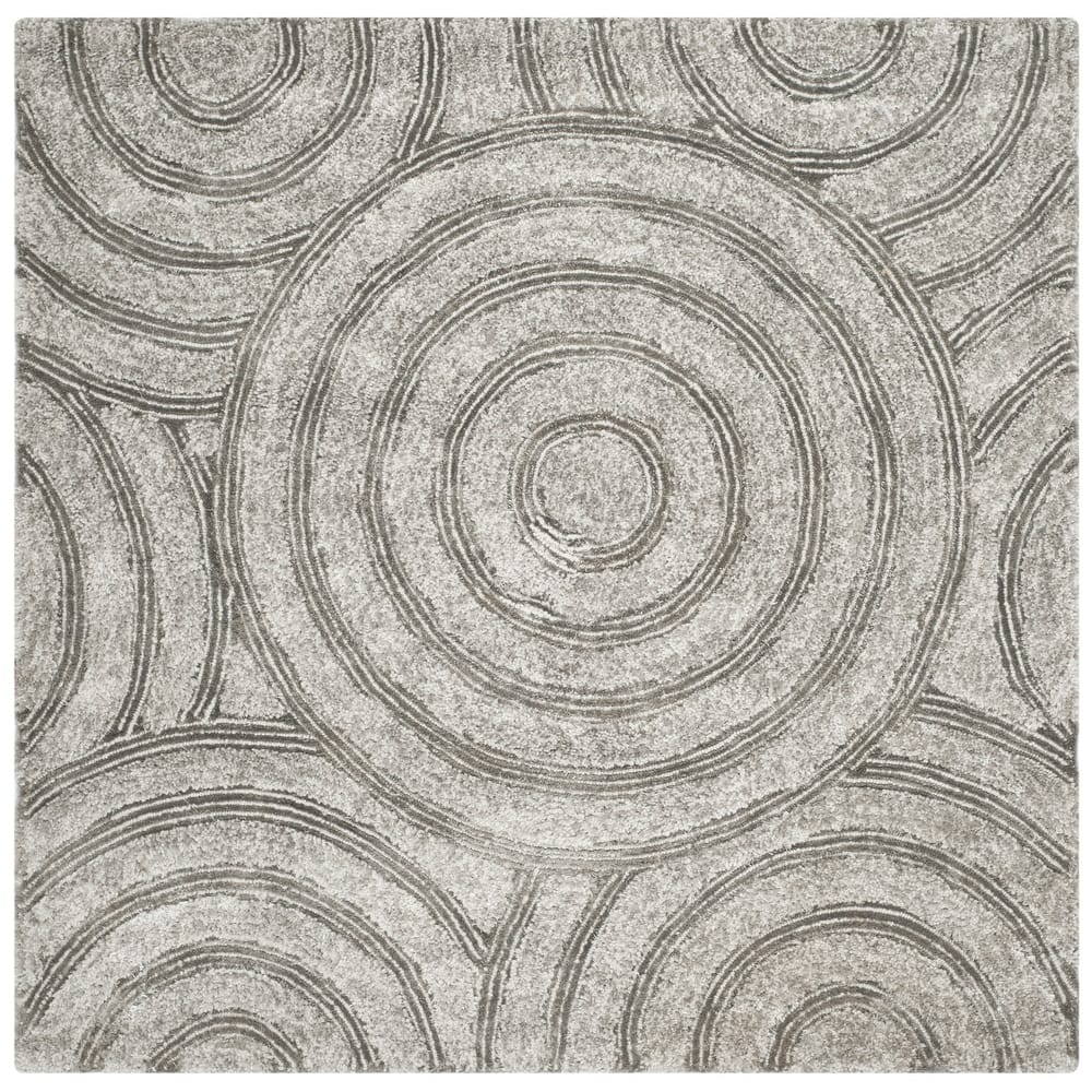 SAFAVIEH Handmade South Beach Daisha Shag Solid Polyester Rug