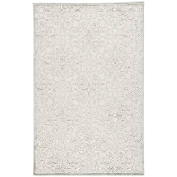 Shop Marbella Geometric Area Rug Overstock 11111001 White Grey 2 X 3