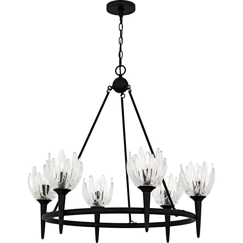 Shea 6-Light Matte Black Chandelier