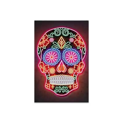 Day Of The Dead Print On Acrylic Glass by Octavian Mielu