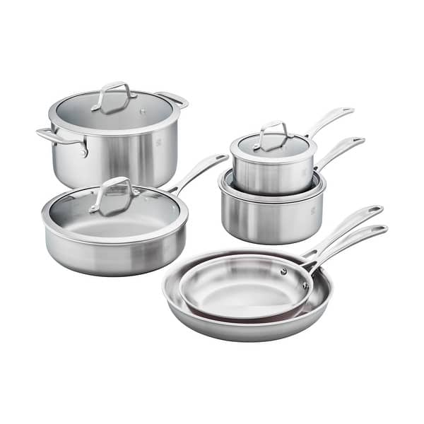 10pc Stainless Steel Triple Ply Cookware Set