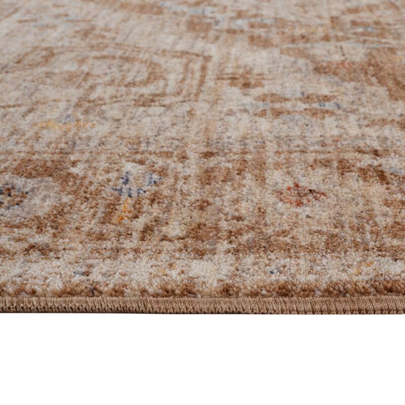 HomeRoots Floral Medallion Traditional Runner Area Rug