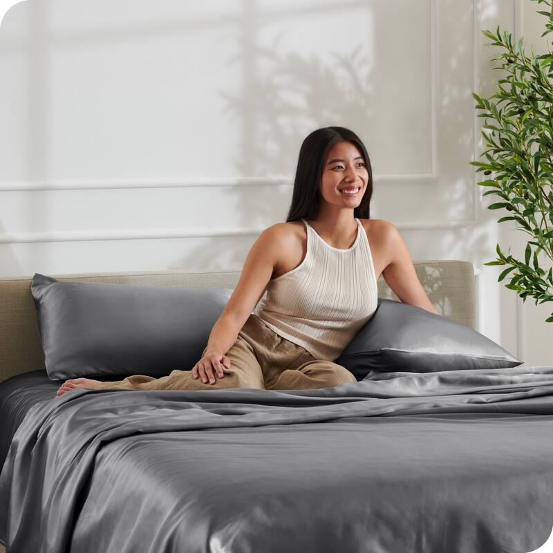 Bare Home Poly Satin Sheet Set
