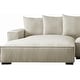 preview thumbnail 47 of 59, Transitional Luxe Upholstered Living Room Sectional 106.7 inch