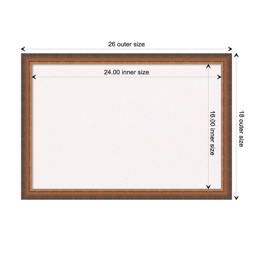 Two Tone Wood Framed White Corkboard Bulletin Board