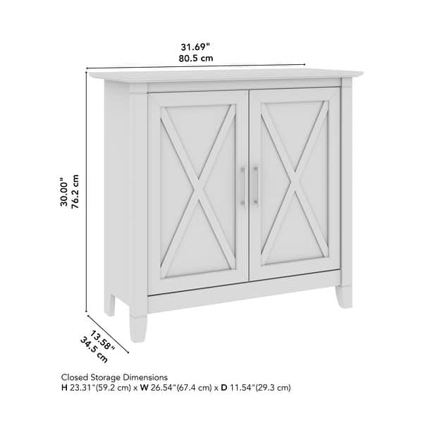 Key West Small Storage Cabinet with Doors by Bush Furniture