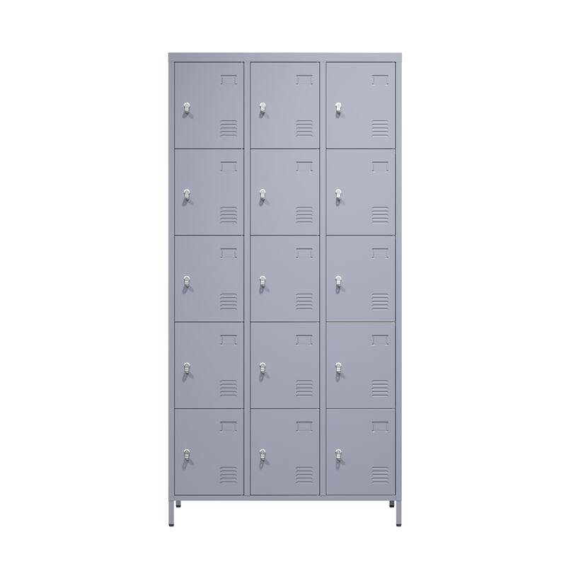 15 Door 72"H Metal Lockers With Lock