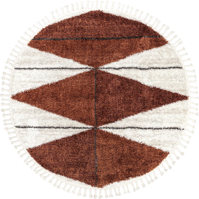Nuloom Micah Diamond Shag Tassel Area Rug