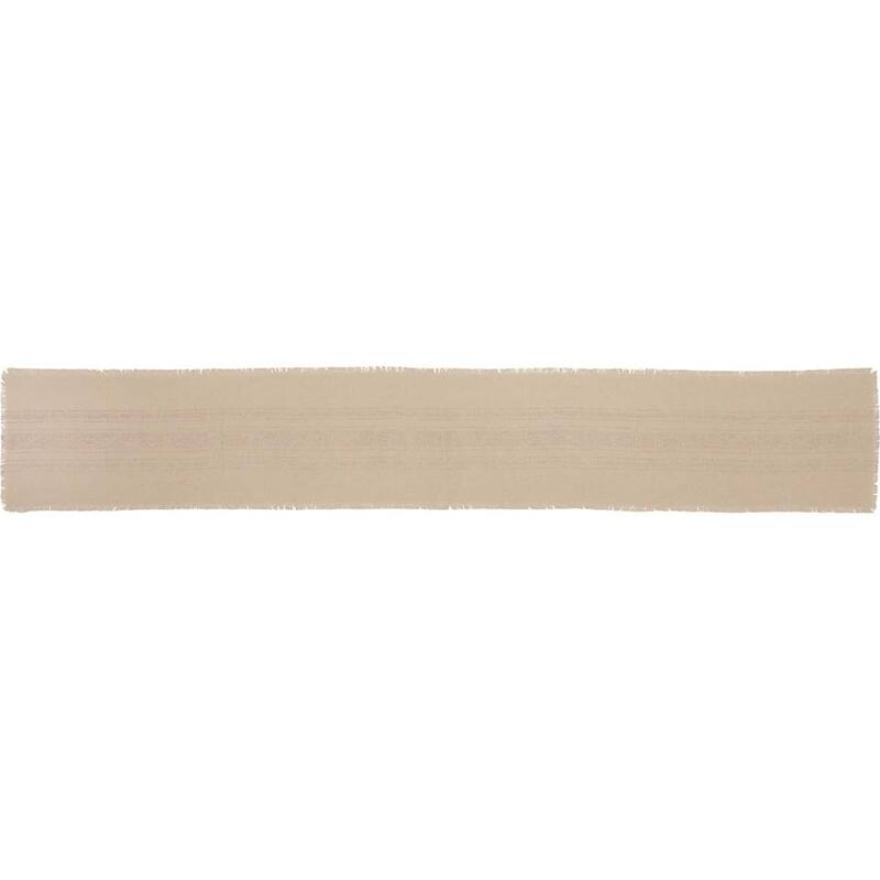 Vintage Burlap Stripe Runner