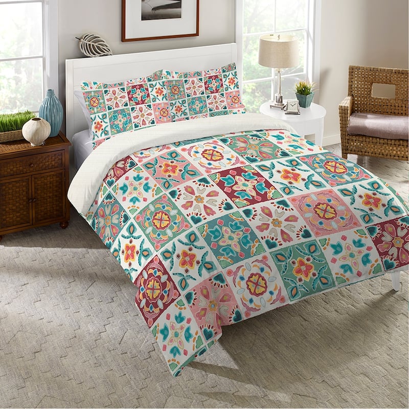 Laural Home Bohemian Tiles Comforter