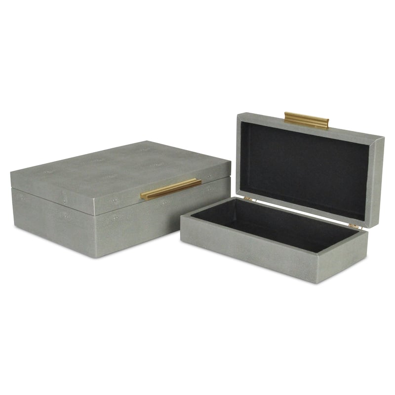 Lusan Black Vinyl Decorative Box Set
