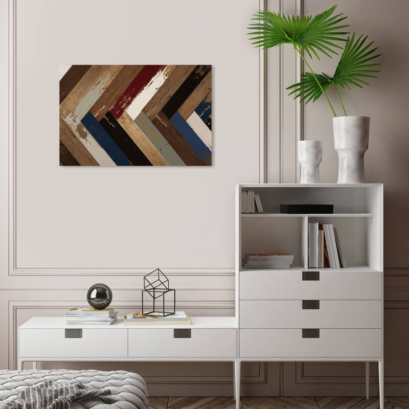 Wynwood Studio Canvas Abstract Wood World Traditional Brown and Dark Brown Modern & Contemporary Wall Art Canvas Print - 16 x 24