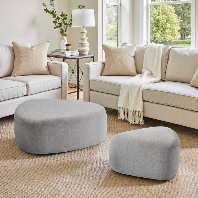 Oversized Triangle Cocktail Ottoman (Set of 2)