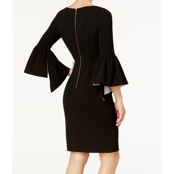 calvin klein split sleeve dress