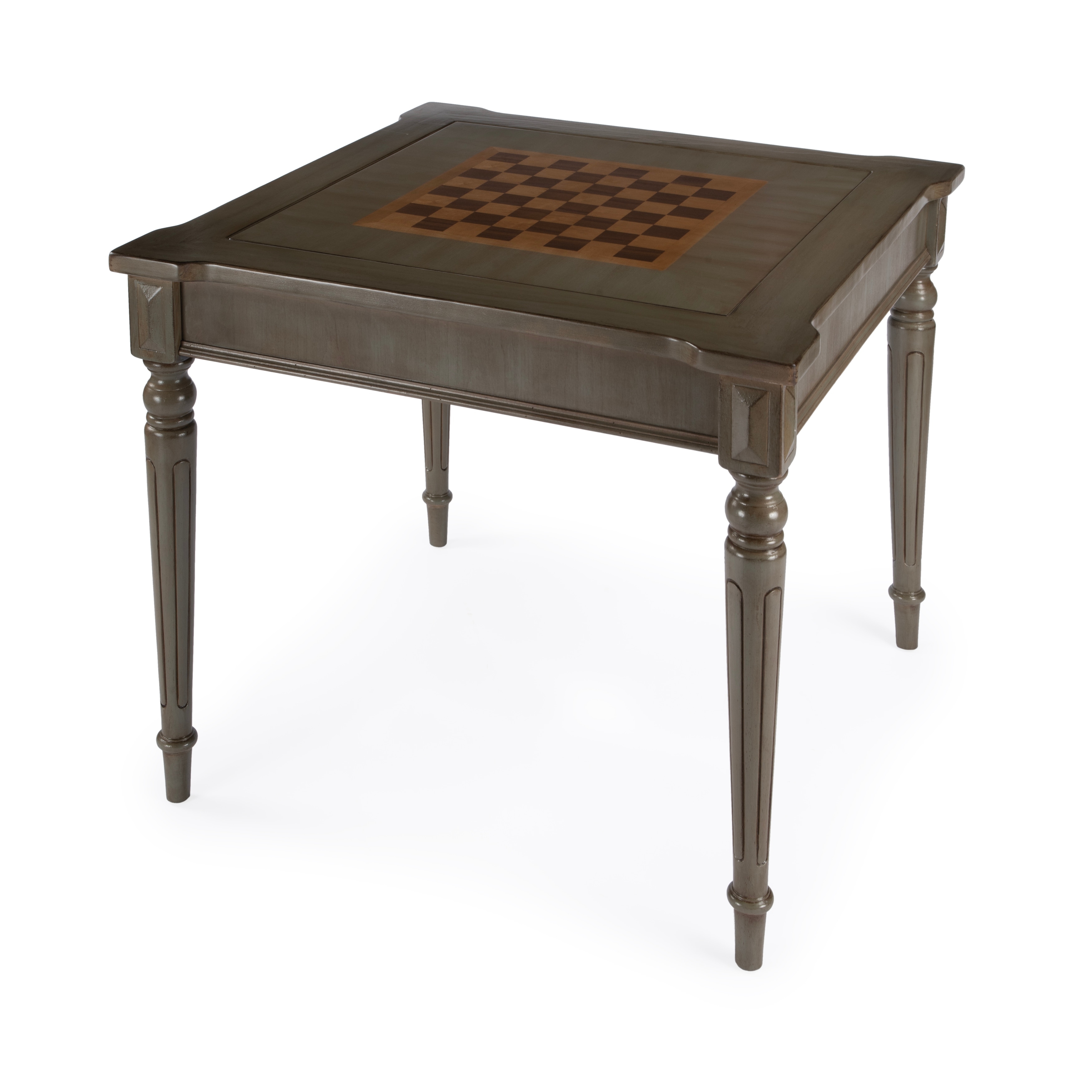 Butler Vincent Silver Satin Multi Game Table