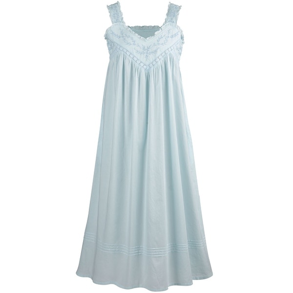 blue night gown