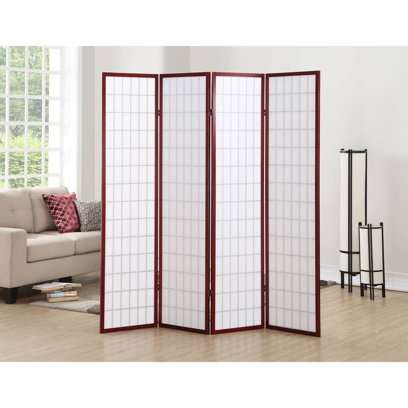 4 Panel Oriental Shoji Screen / Room Divider