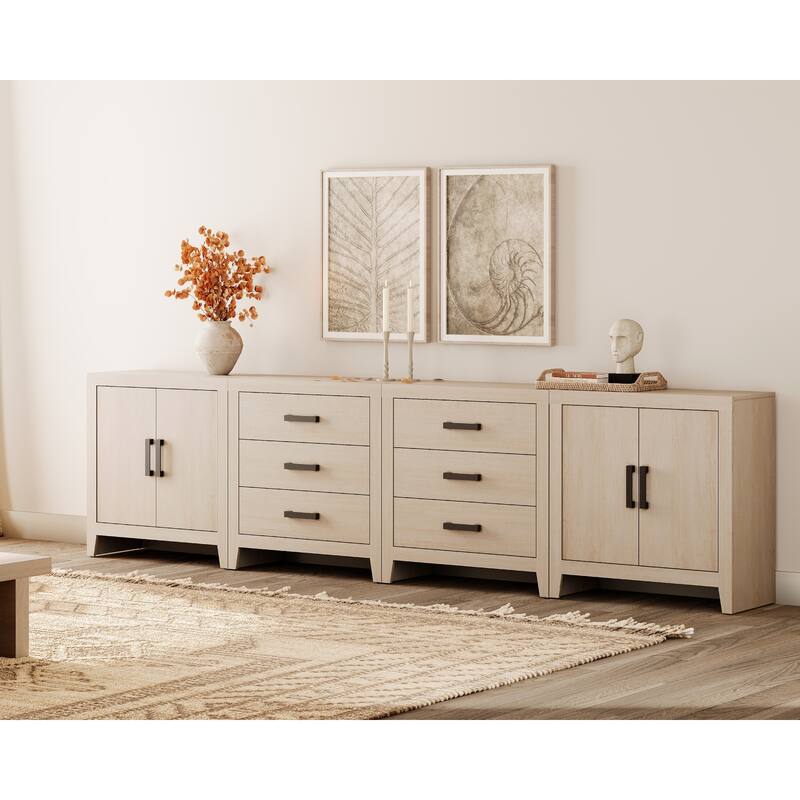 WAMPAT Buffet Cabinet with Drawers & Doors