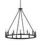 preview thumbnail 18 of 22, Gio Ring Iron Rustic Farmhouse LED Chandelier, by JONATHAN Y