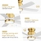 preview thumbnail 9 of 75, Sofucor 42/52 Inch Low Profile Flush Mount Ceiling Fan with Light,Remote Control,Solid wood/ABS Blades,Reversible Quiet DC Motor