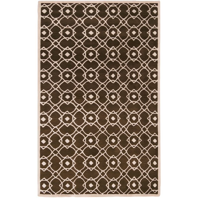 Hand-tufted Karen Contemporary Geometric Wool Area Rug