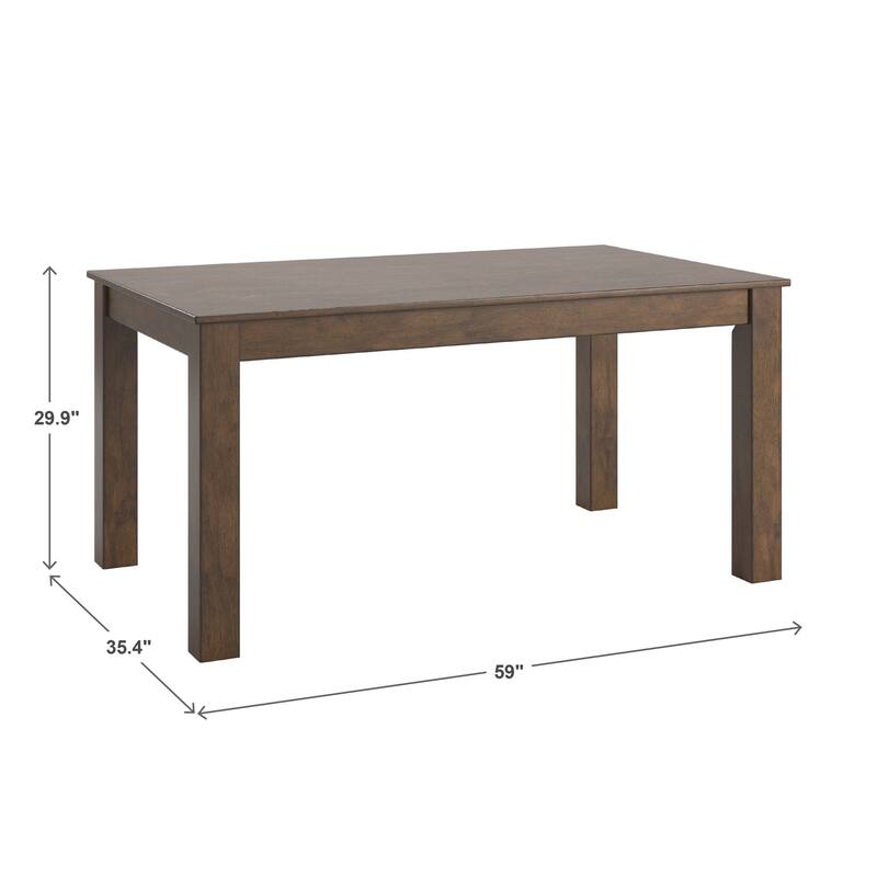 Harstad 60" Wood Finish Parson Dining Table by iNSPIRE Q Modern