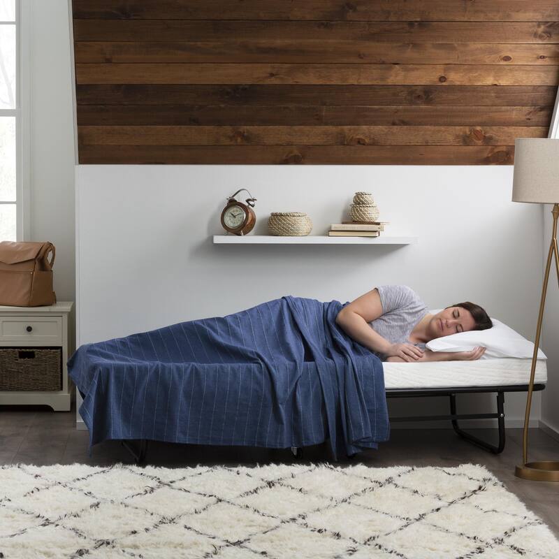 Brookside Rollaway Bed with Memory Foam Mattress