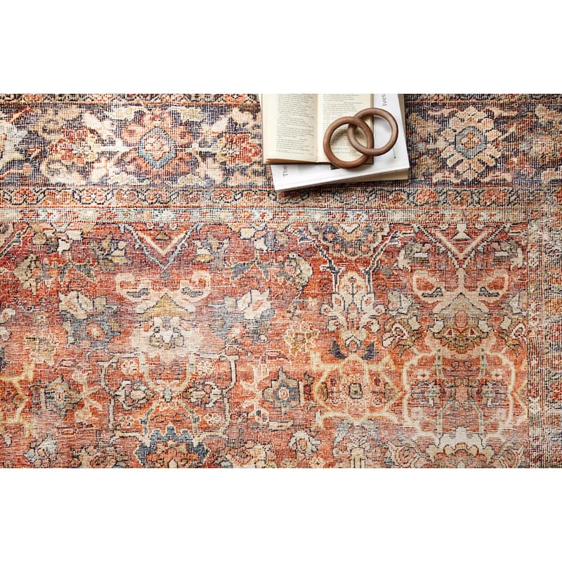 Alexander Home Isabelle Vintage Border Printed Area Rug