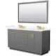 Option Dark Gray / Giotto Quartz Top / Brushed Gold