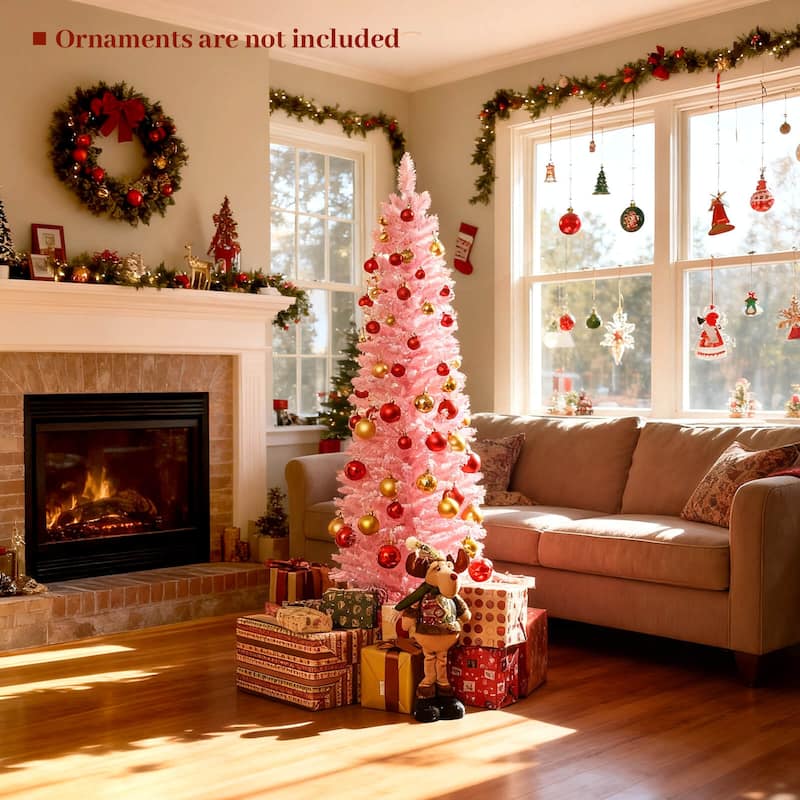 Costway 5/6 FT Artificial Christmas Tree with 328/460 Branch Tips & - See Details