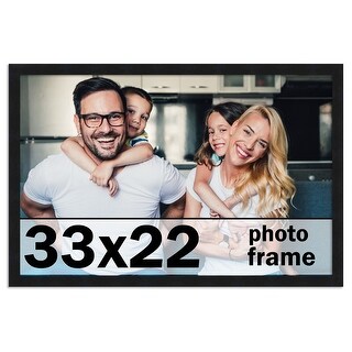 33x22 Frame Black Picture Frame - Complete Modern Photo Frame Includes ...