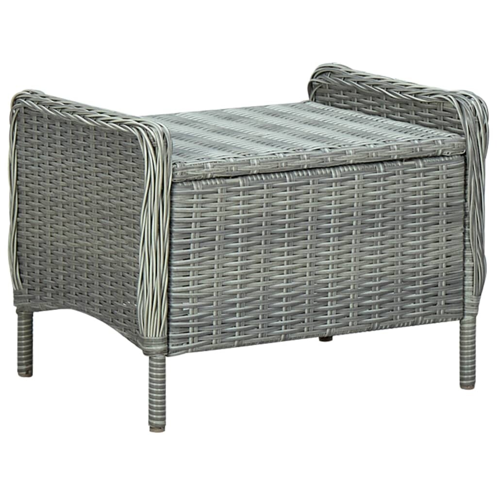 Reclining garden chair and footstool deals