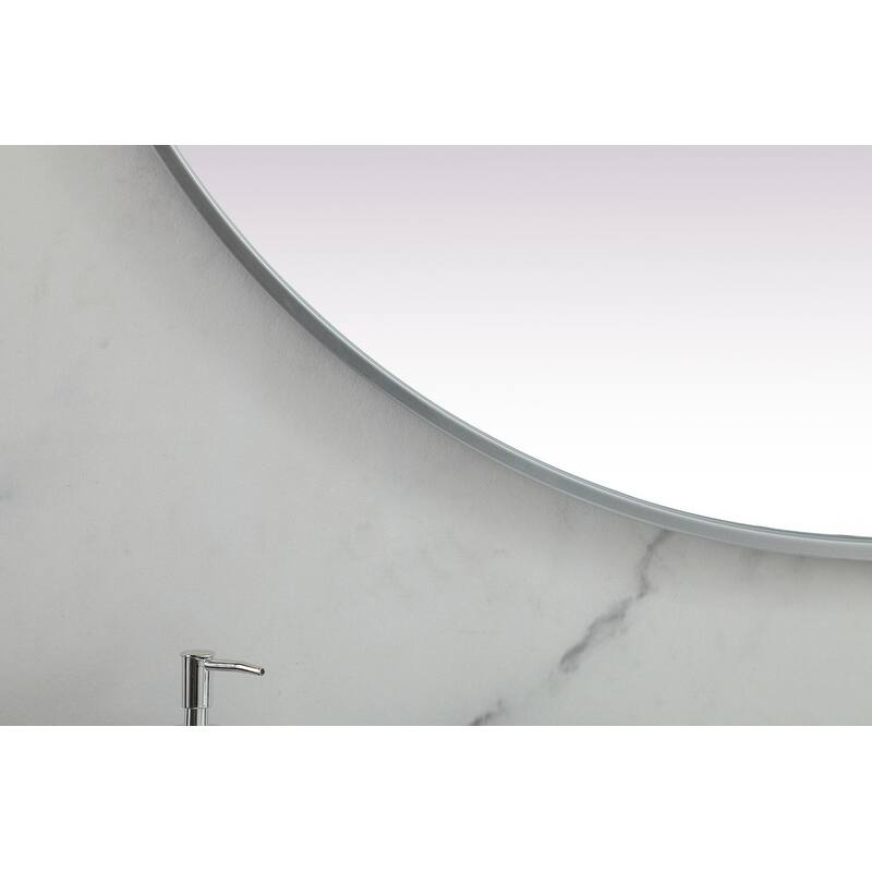 Indigo Home Metal Frame Oval Mirror 36x72 Inch