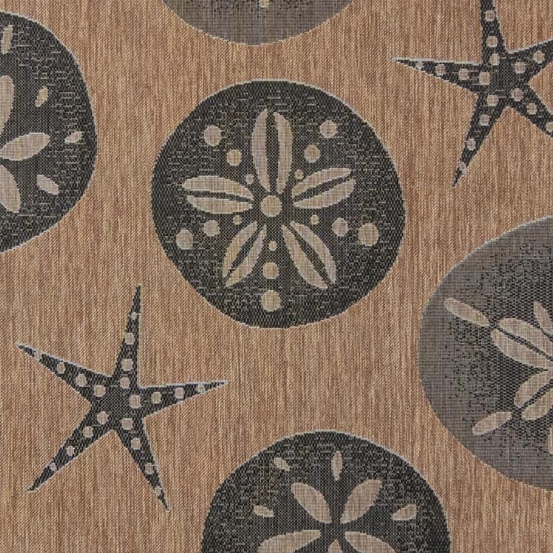 Gertmenian Solterra Nautical Coastal Tropical Weather Resistant Polypropylene Flatweave Indoor/ Outdoor Area Rug Collection