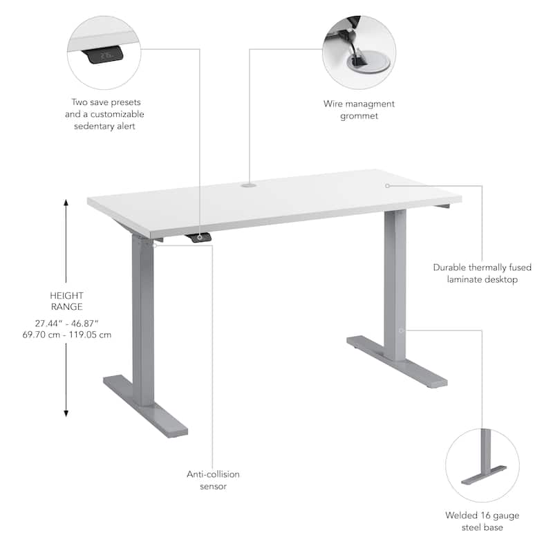Bush Business Furniture Move 60 Series 48x24 Adjustable Standing Desk