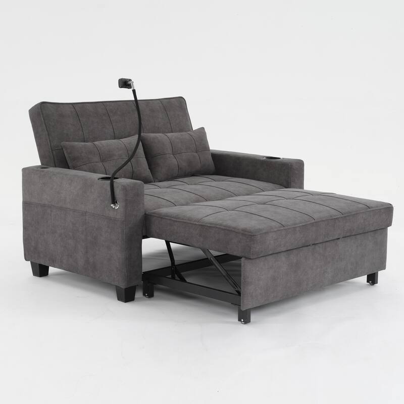 Pull Out Recliner Chair Bed Convertible 3 in 1