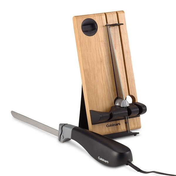 Cuisinart CEK-40 Electric Knife, Black - black & stainless - Bed