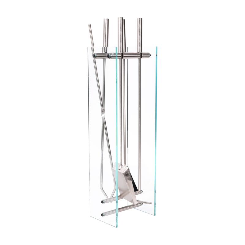 Hastings Home 5-piece Wrought Iron Fireplace Tool Set