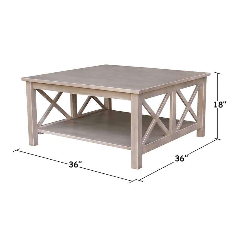 International Concepts Hampton Solid Wood Square Coffee Table - 36" x 36"