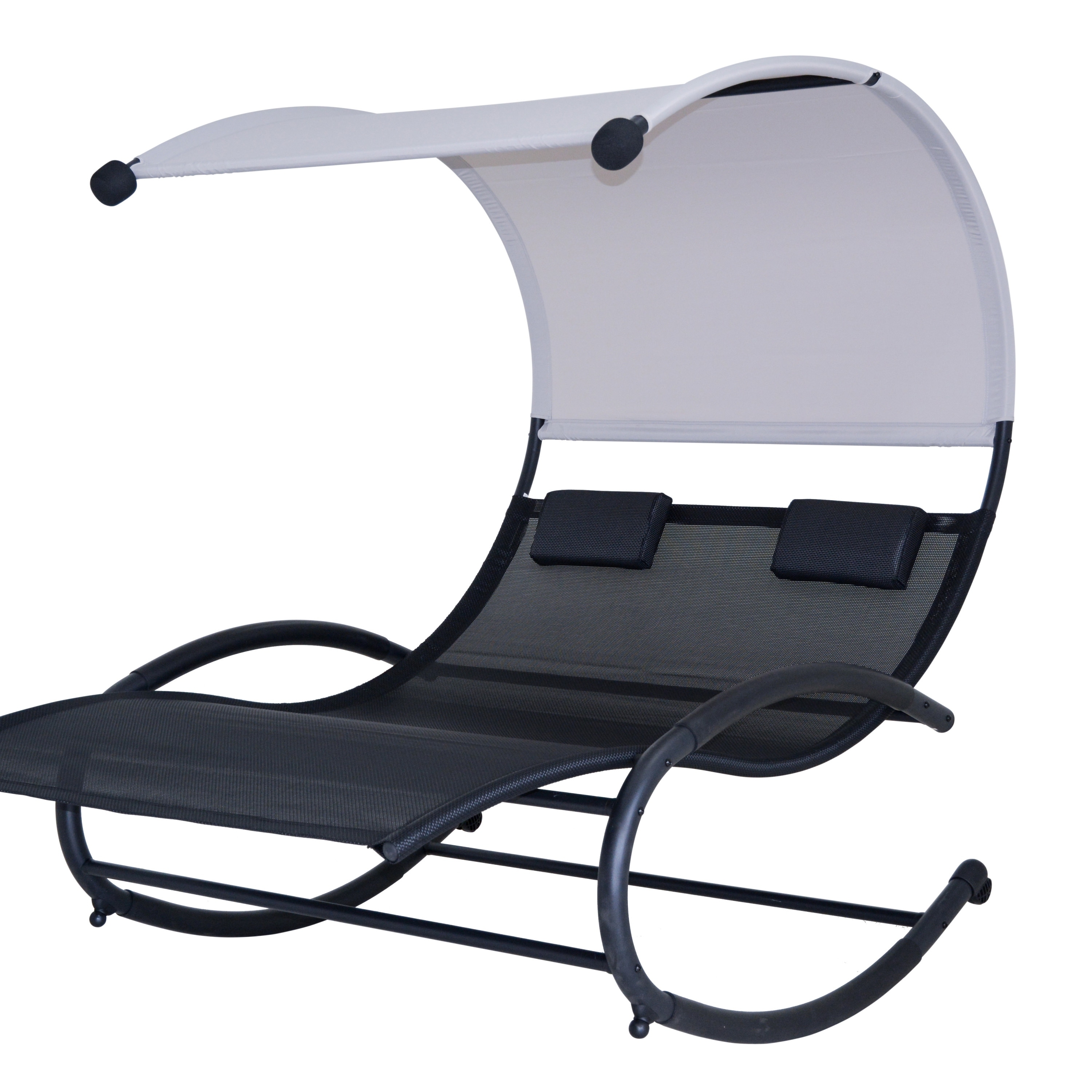 Ultra Comfortable Cool Mesh Dual Rocker With Canopy On Sale
