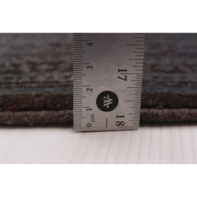 ECARPETGALLERY Hand-knotted Vibrance Grey Wool Rug - 8'0 x 9'7