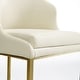 preview thumbnail 41 of 58, Modern Marble Dining Table with White Rectangular Tabletop Gold Stainless Legs, Dining Room Table