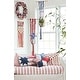 preview thumbnail 3 of 3, Star Shaped Patriotic 18" x 18" Throw Pillow Decorative Fourth of July