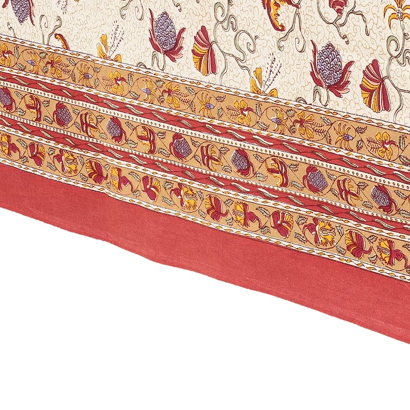 Fleurs des Indes Square Cotton Tablecloth