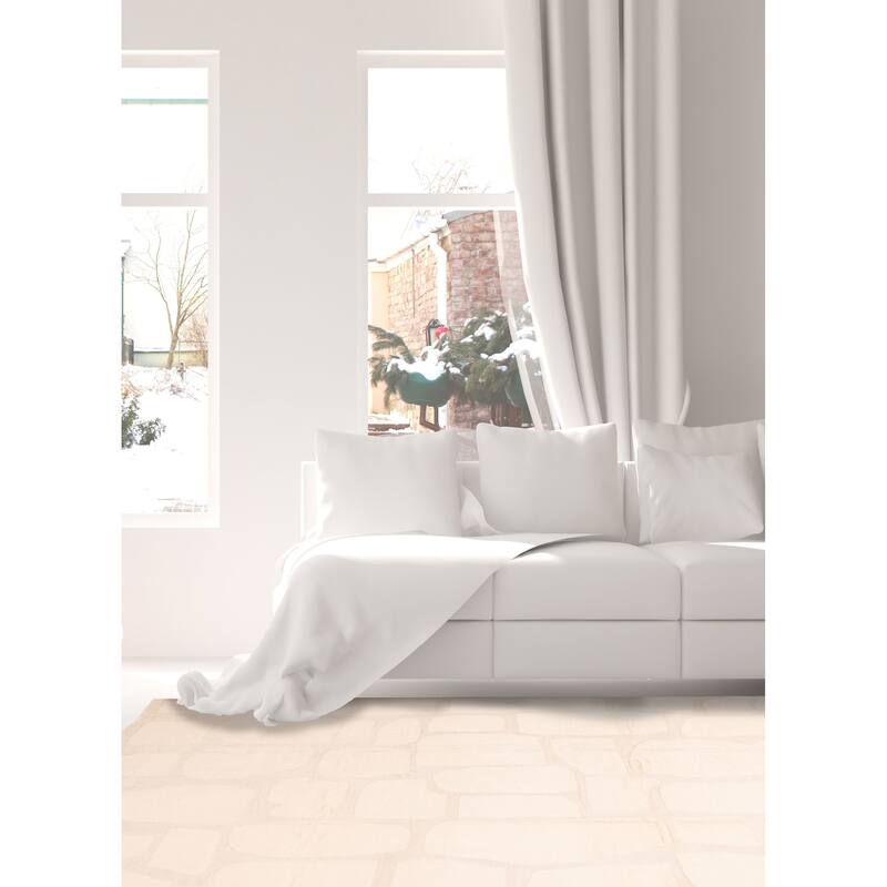 ECARPETGALLERY Hand-knotted Pak Finest Marrakesh Cream Wool Rug - 7'9 x 10'0