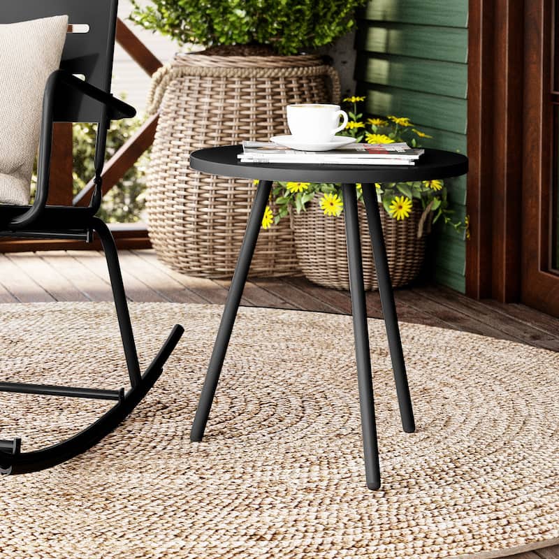 Crestlive Products Outdoor L-Shaped Patio Bar Table Pub Table Dining Table