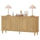 preview thumbnail 7 of 5, Large Buffet Cabinet with Handcrafted Pop-Up Doors for Dining Room