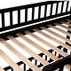 preview thumbnail 10 of 34, Twin Over Twin Wooden Bunk Bed,Low Bunk Bed with Built-In Ladders and Slides