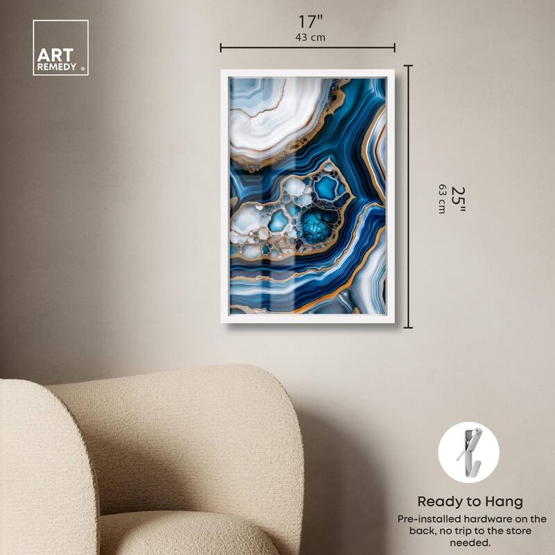 Azure Alveoli II Shadowbox by Art Remedy
