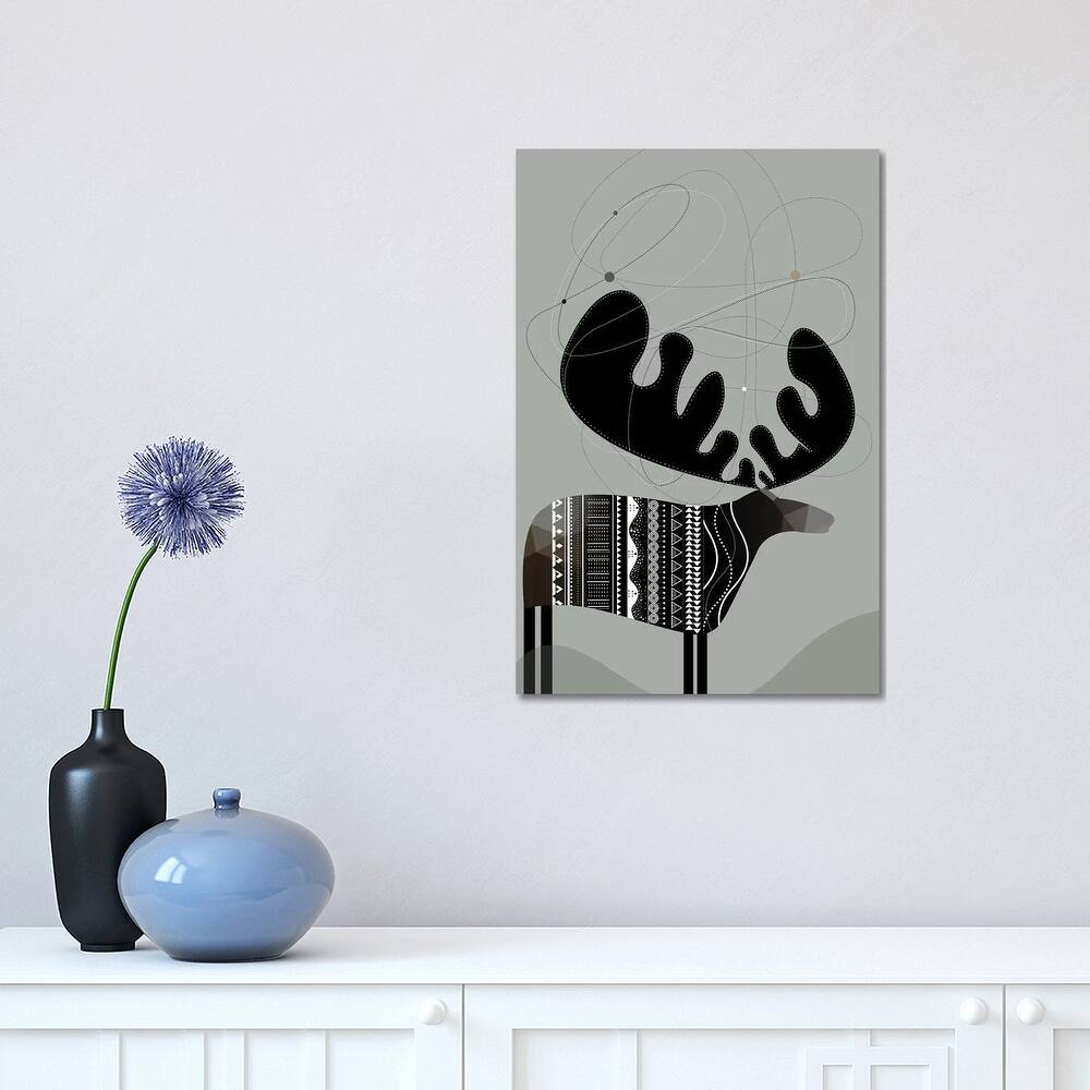 iCanvas "Moose" by Soul Curry Art & Illustrations Canvas Print